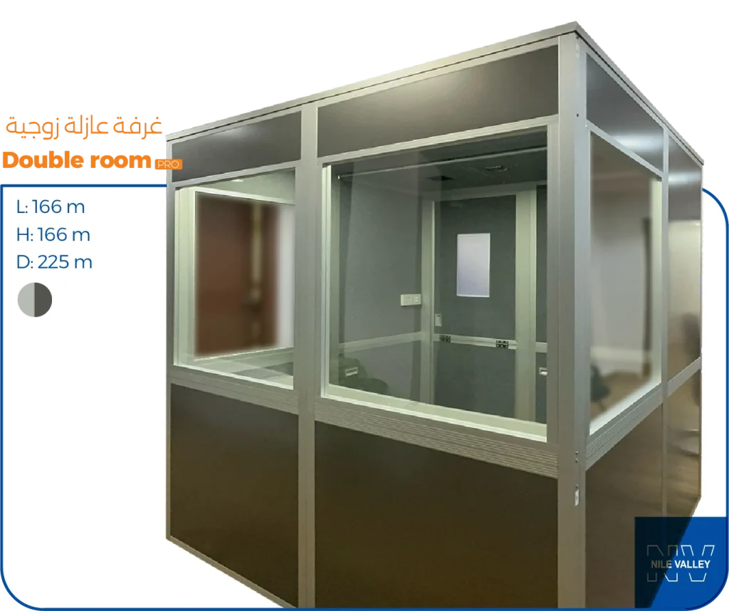 Professional Soundproof Double Translation Booth